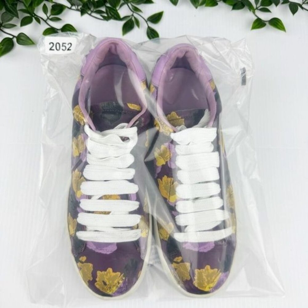 Coach Sneakers low-top platform sneakers Purple Floral 8.5 - Picture 10 of 11